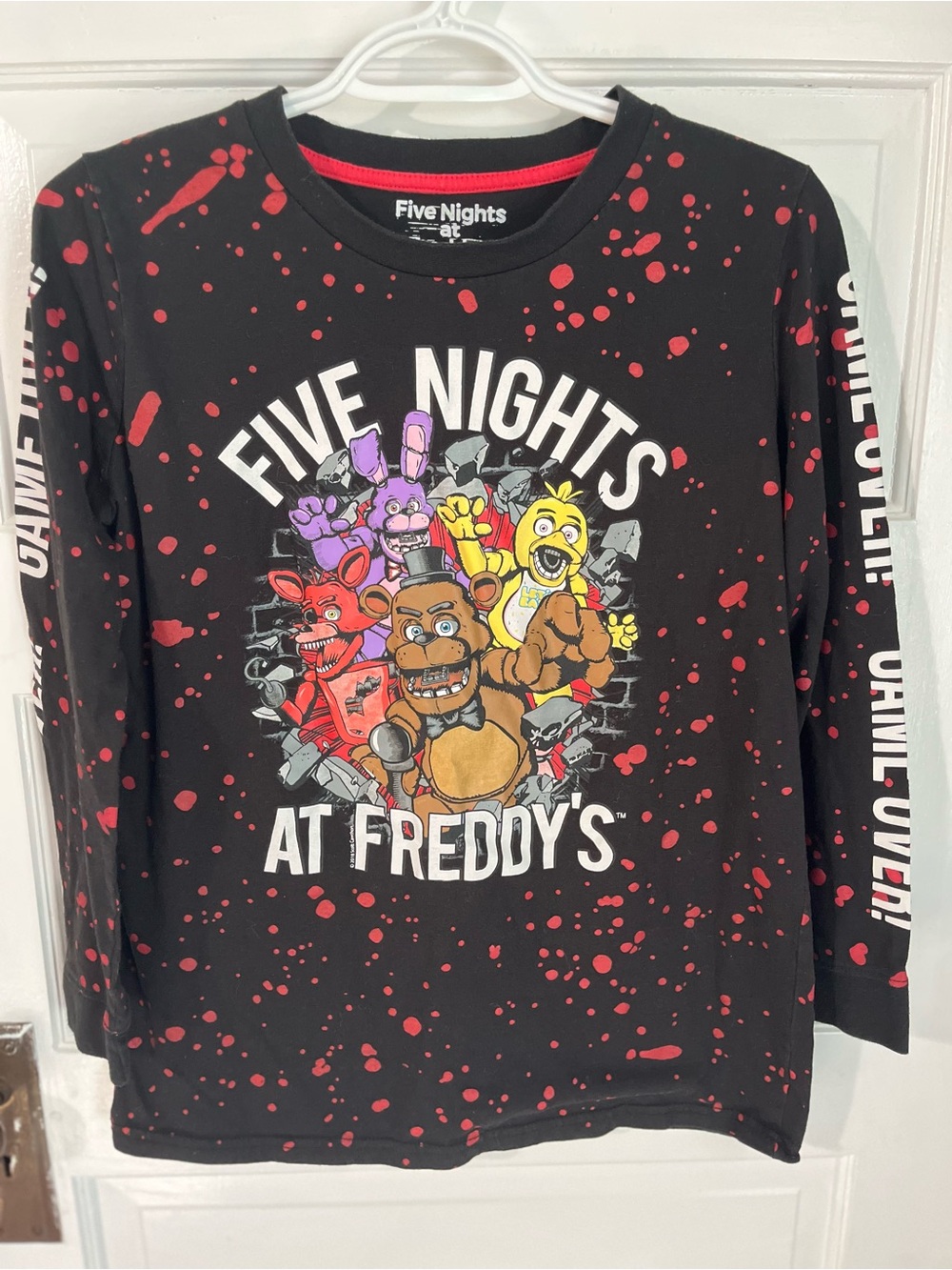 2018 Five Nights at Freddy’s long sleeve tee, size XL 18/20